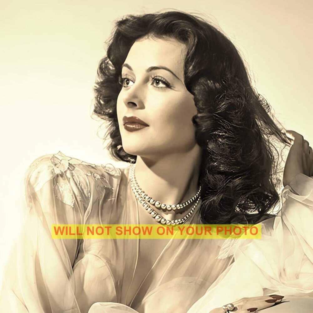 Collectible Photographic Image 8x10 Of Beautiful Retro Actress Hedy Lamarr